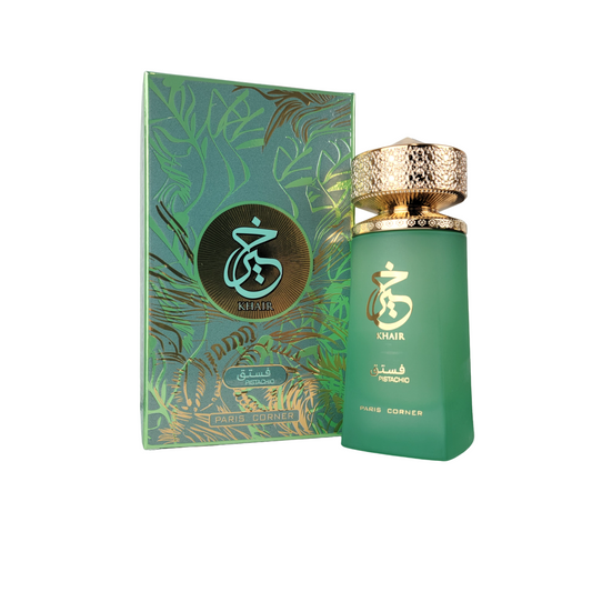 Paris Corner Khair Pistachio EDP fragrance bottle
