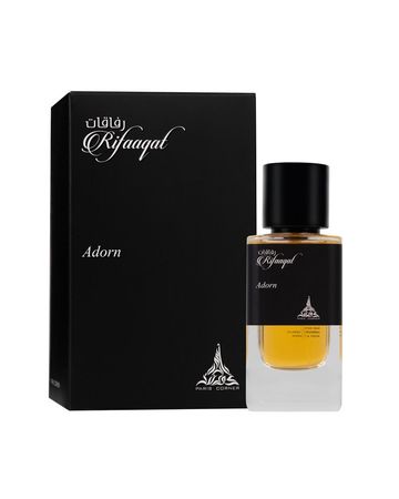Paris Corner Rifaaqat Adorn EDP fragrance bottle