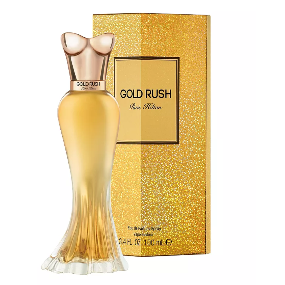 Paris Hilton Gold Rush EDP fragrance bottle