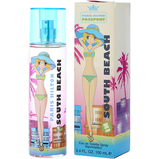 Paris Hilton Passport South Beach EDT fragrance bottle