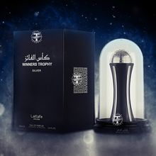 Pride Winners Trophy Silver EDP fragrance bottle