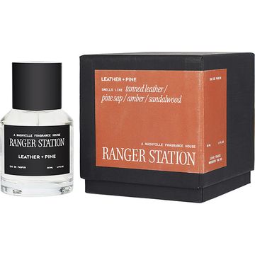 Ranger Station Leather + Pine EDP fragrance bottle
