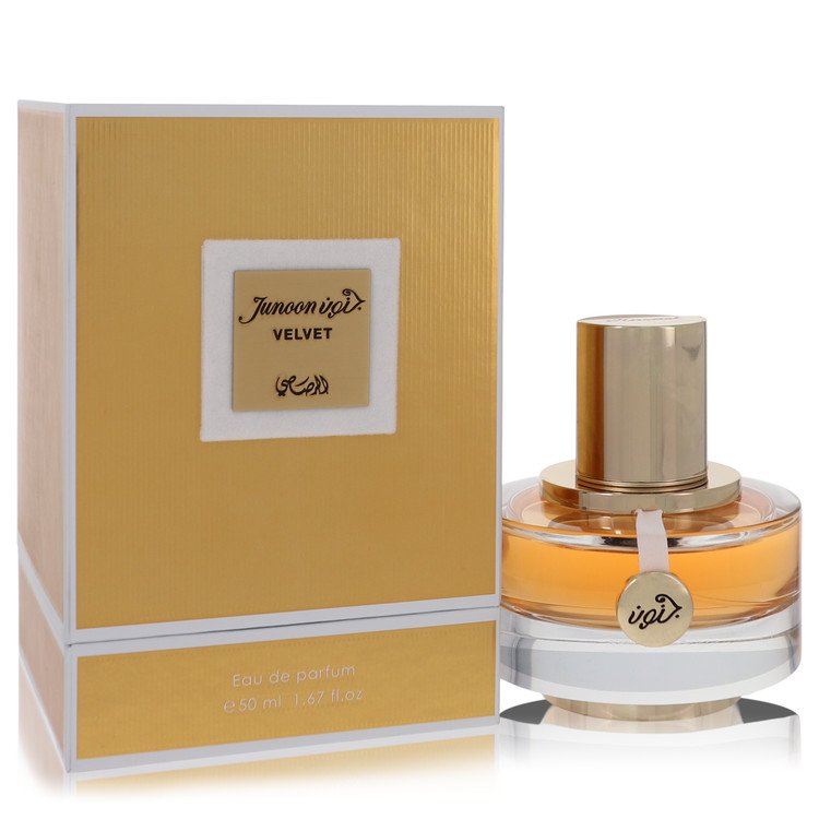 Rasasi Junoon Velvet Pour Femme EDP fragrance bottle