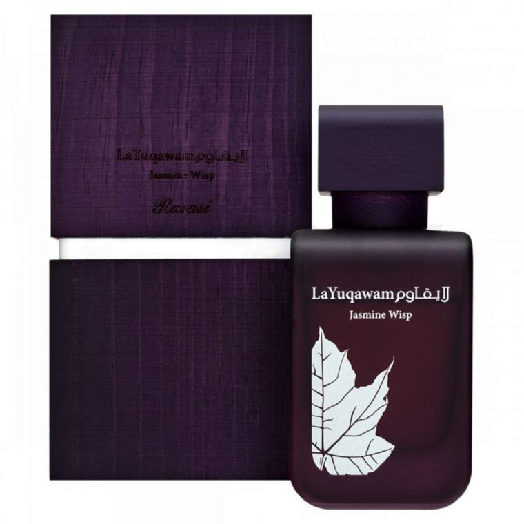 Rasasi Layuqawam Jasmine Wisp EDP fragrance bottle