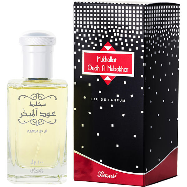 Rasasi Mukhallat Oudh Al Mubakhar EDP fragrance bottle