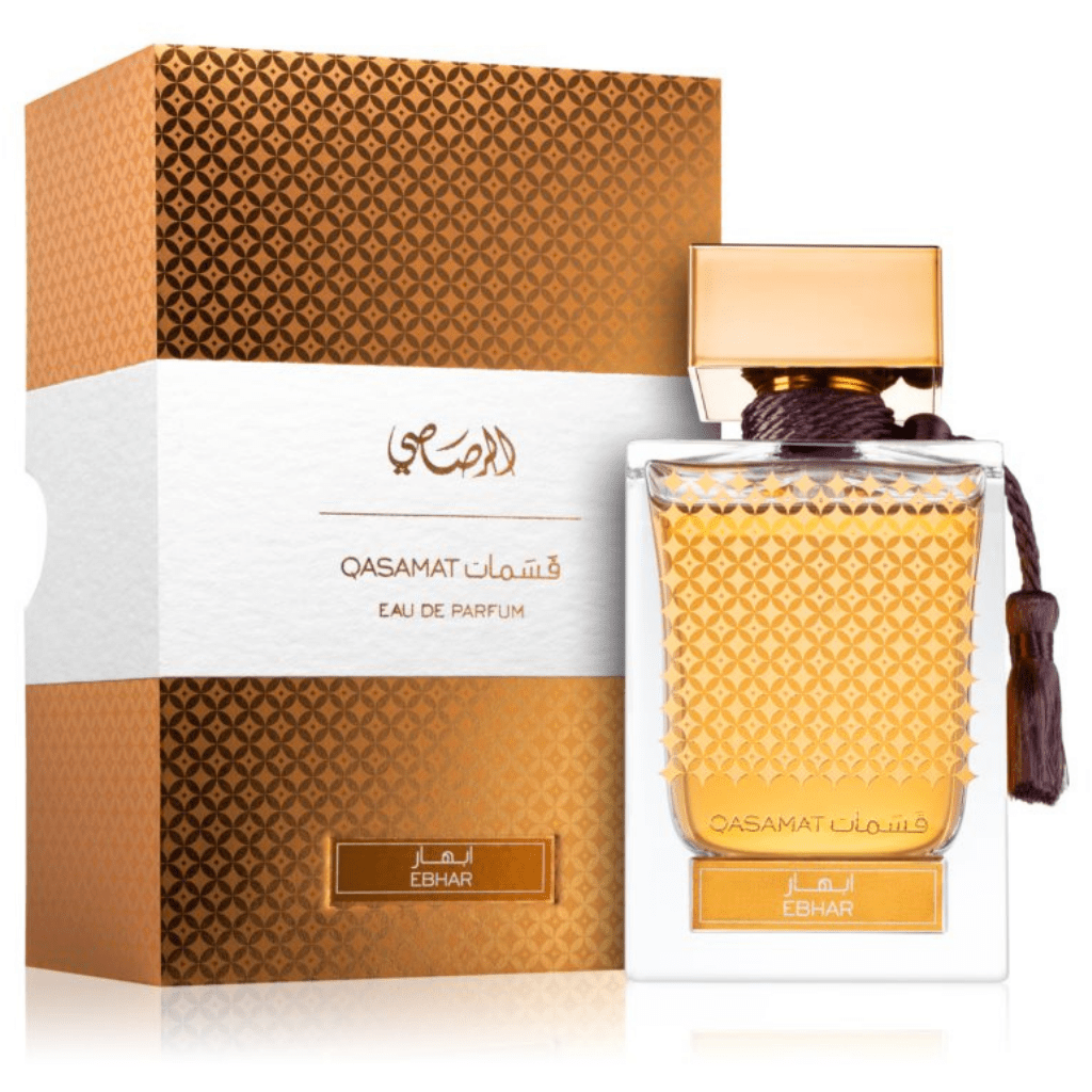 Rasasi Qasamat Ebhar EDP fragrance bottle