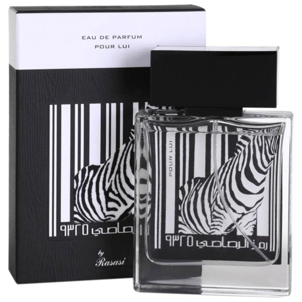 Rasasi Rumz Al Rasasi 9325 Pour Lui EDP fragrance bottle