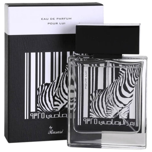 Rasasi Rumz Al Rasasi 9325 Pour Lui EDP fragrance bottle