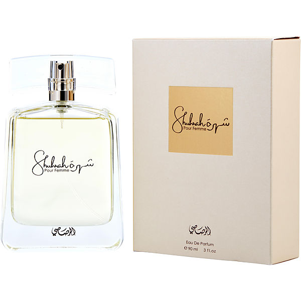 Rasasi Shuhrah Pour Femme EDP fragrance bottle