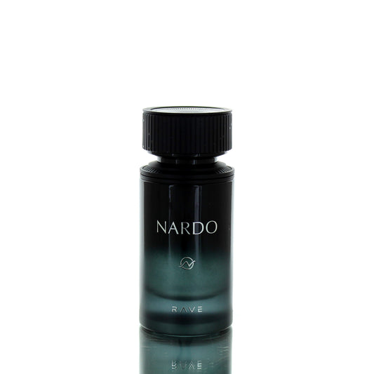 Rave Nardo Black EDP fragrance bottle