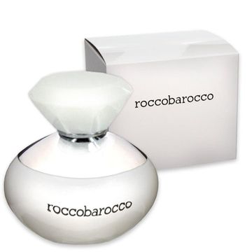 Rocco Barocco White EDP fragrance bottle