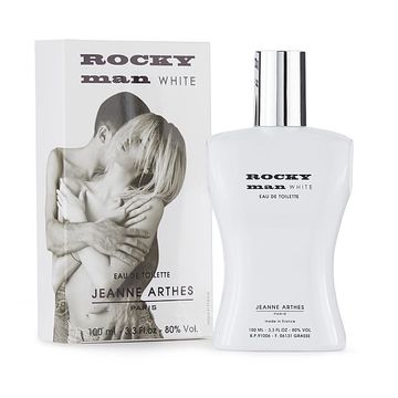 Rocky Man White EDT fragrance bottle