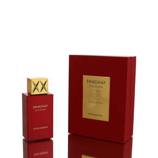Shaghaf Oud Ahmar EDP fragrance bottle