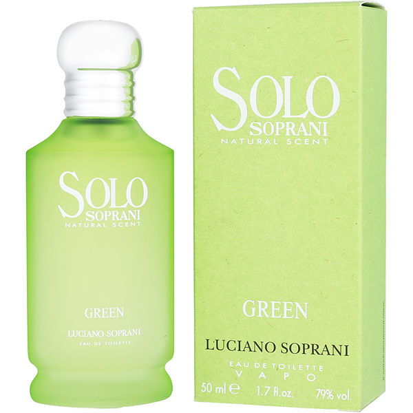 Solo Soprani Green EDT fragrance bottle