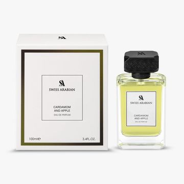 Swiss Arabian Cardamom and Apple EDP fragrance bottle