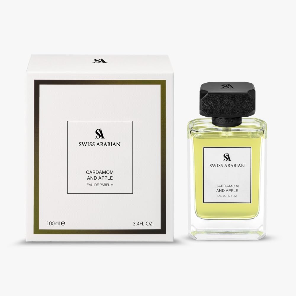 Swiss Arabian Cardamom and Apple EDP fragrance bottle