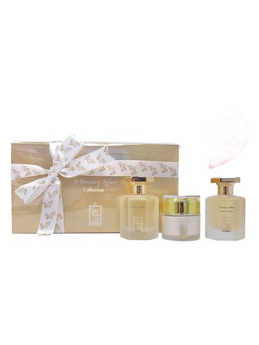 The Dua Brand A Powdery Affair fragrance bottle