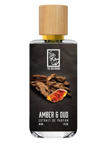 The Dua Brand Amber & Oud fragrance bottle