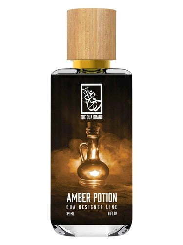 The Dua Brand Amber Potion fragrance bottle