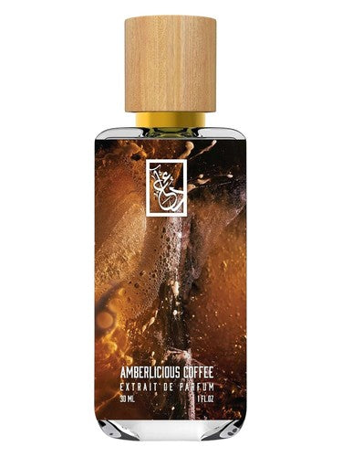 The Dua Brand Amberlicious Coffee fragrance bottle