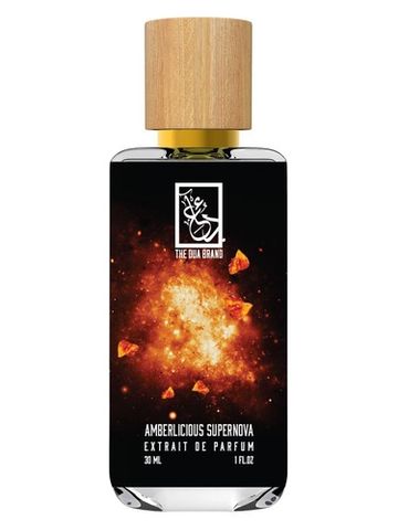 The Dua Brand Amberlicious Supernova fragrance bottle