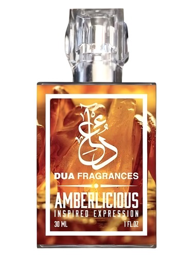 The Dua Brand Amberlicious fragrance bottle