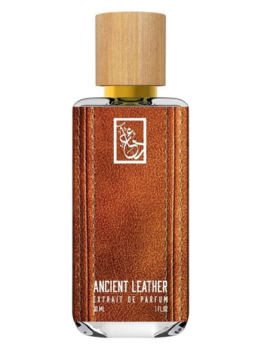 The Dua Brand Ancient Leather fragrance bottle