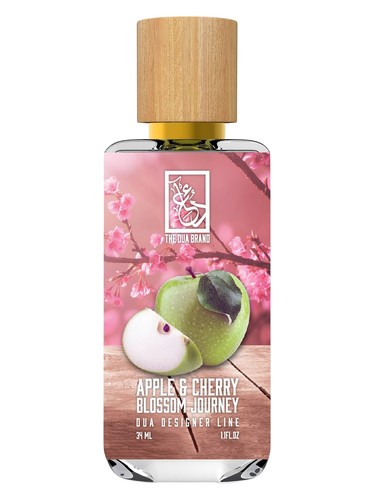 The Dua Brand Apple & Cherry Blossom Journey fragrance bottle