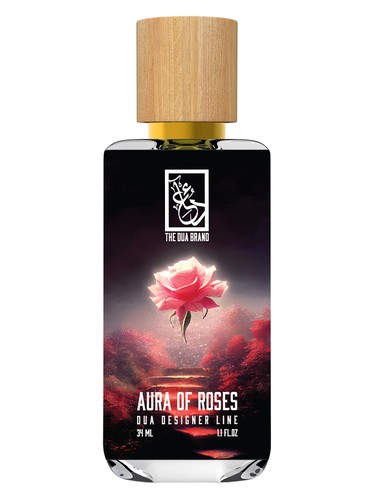 The Dua Brand Aura of Roses fragrance bottle