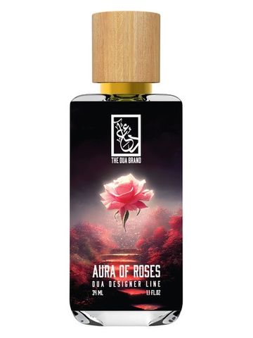 The Dua Brand Aura of Roses fragrance bottle