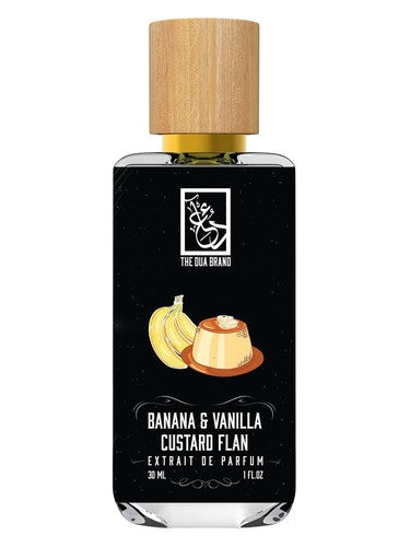 The Dua Brand Banana & Vanilla Custard Flan fragrance bottle
