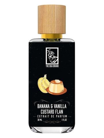 The Dua Brand Banana & Vanilla Custard Flan fragrance bottle