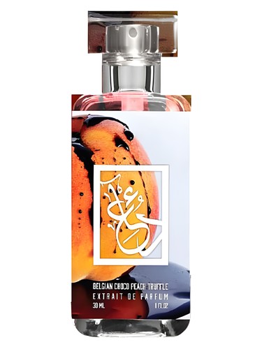The Dua Brand Belgian Choco Peach Truffle fragrance bottle