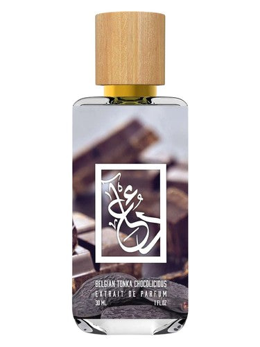 The Dua Brand Belgian Tonka Chocolicious fragrance bottle