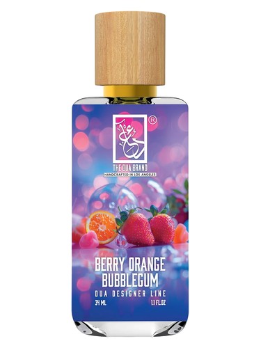 The Dua Brand Berry Orange Bubblegum fragrance bottle