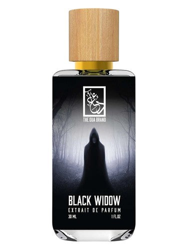 The Dua Brand Black Widow fragrance bottle