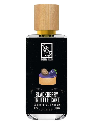 The Dua Brand Blackberry Truffle Cake fragrance bottle