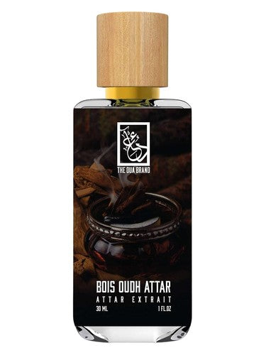 The Dua Brand Bois Oudh Attar fragrance bottle