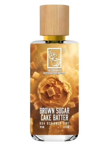 The Dua Brand Brown Sugar Cake Batter fragrance bottle
