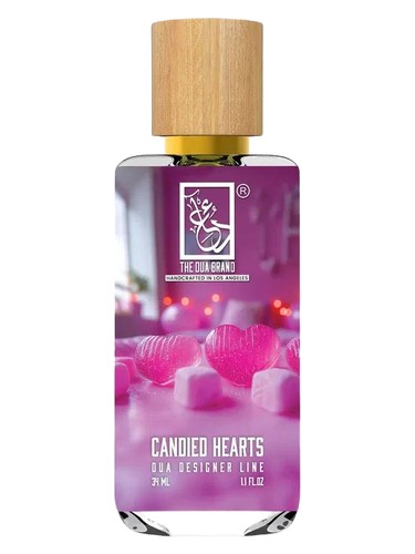 The Dua Brand Candied Hearts fragrance bottle