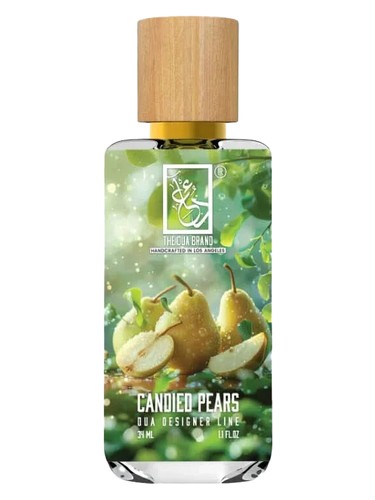 The Dua Brand Candied Pears fragrance bottle