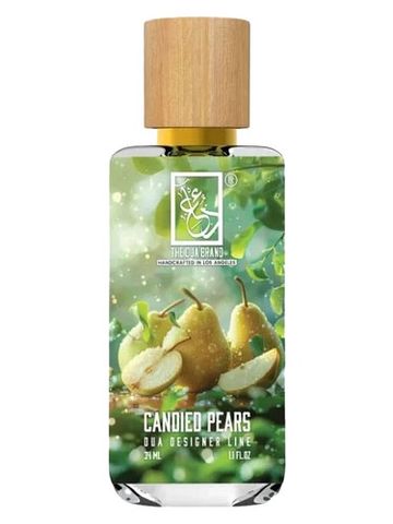 The Dua Brand Candied Pears fragrance bottle