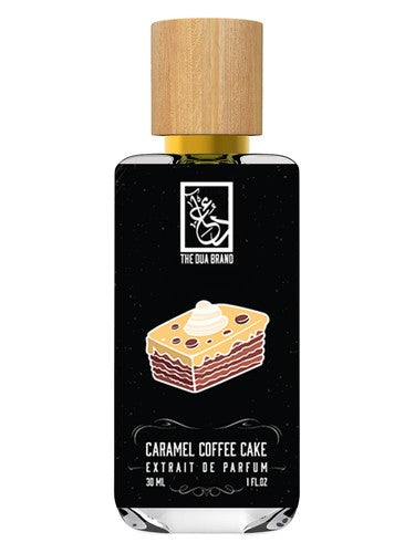 The Dua Brand Caramel Coffee Cake fragrance bottle