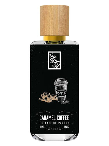 The Dua Brand Caramel Coffee fragrance bottle