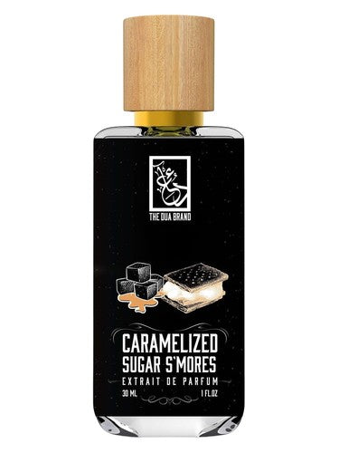 The Dua Brand Caramelized Sugar S’Mores fragrance bottle