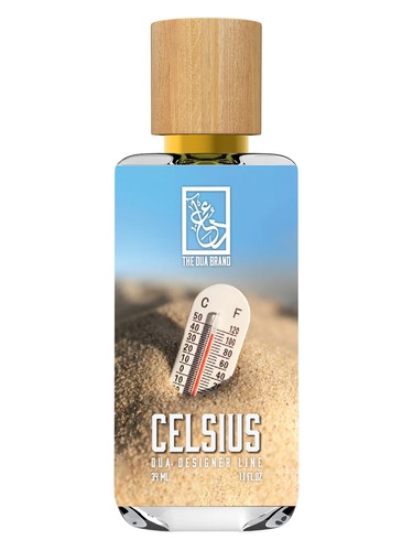 The Dua Brand Celsius fragrance bottle