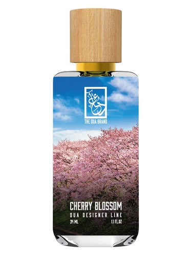 The Dua Brand Cherry Blossom fragrance bottle