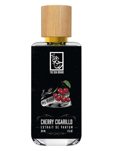 The Dua Brand Cherry Cigarillo fragrance bottle