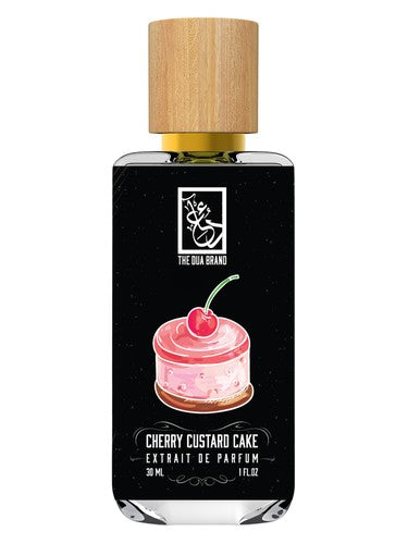 The Dua Brand Cherry Custard Cake fragrance bottle