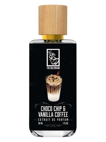 The Dua Brand Choco Chip & Vanilla Coffee fragrance bottle